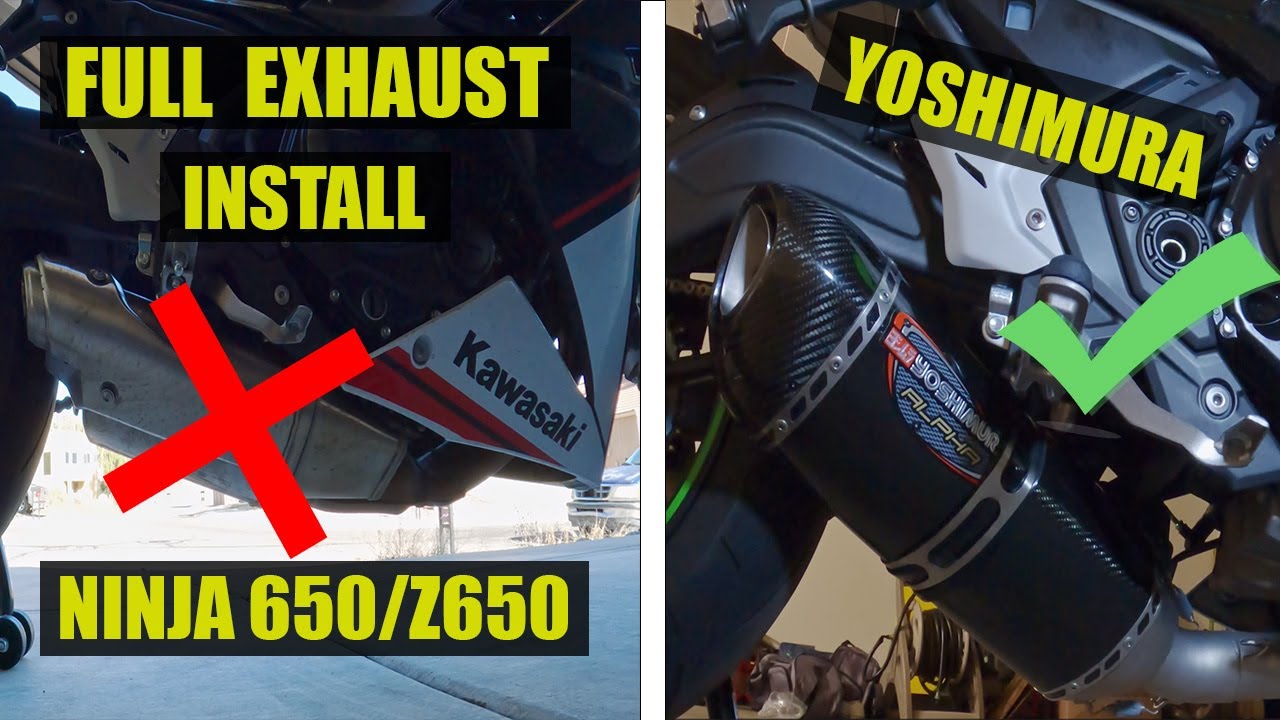 Установка полного всасывания Yoshimura на Ninja 650/Z650