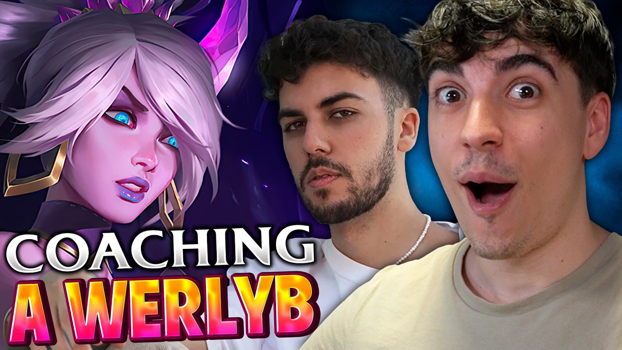 🥵&iexcl;ENSE&Ntilde;O a WERLYB a JUGAR RIVEN en RANKED con MI COACH LEGENDARIO!