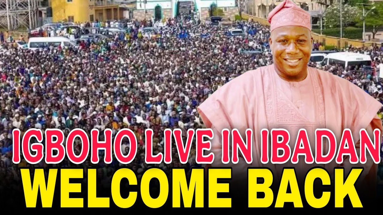 IGBOHO OOSA STORMED IBADAN TODAY AS CROWD WELCOME HIM BACK HOME