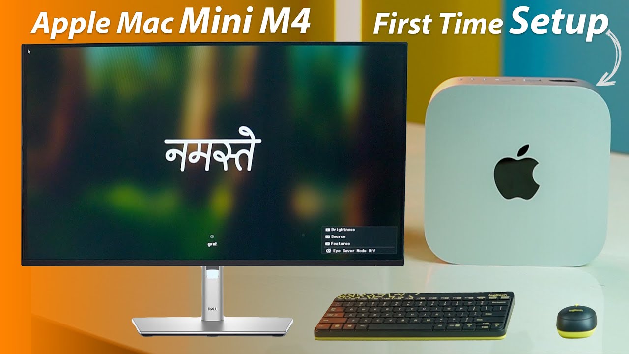 MAC MINI M4 First Time Setup With Keyboard Mouse & Monitor - Mac Mini M4 First Time Software Setup