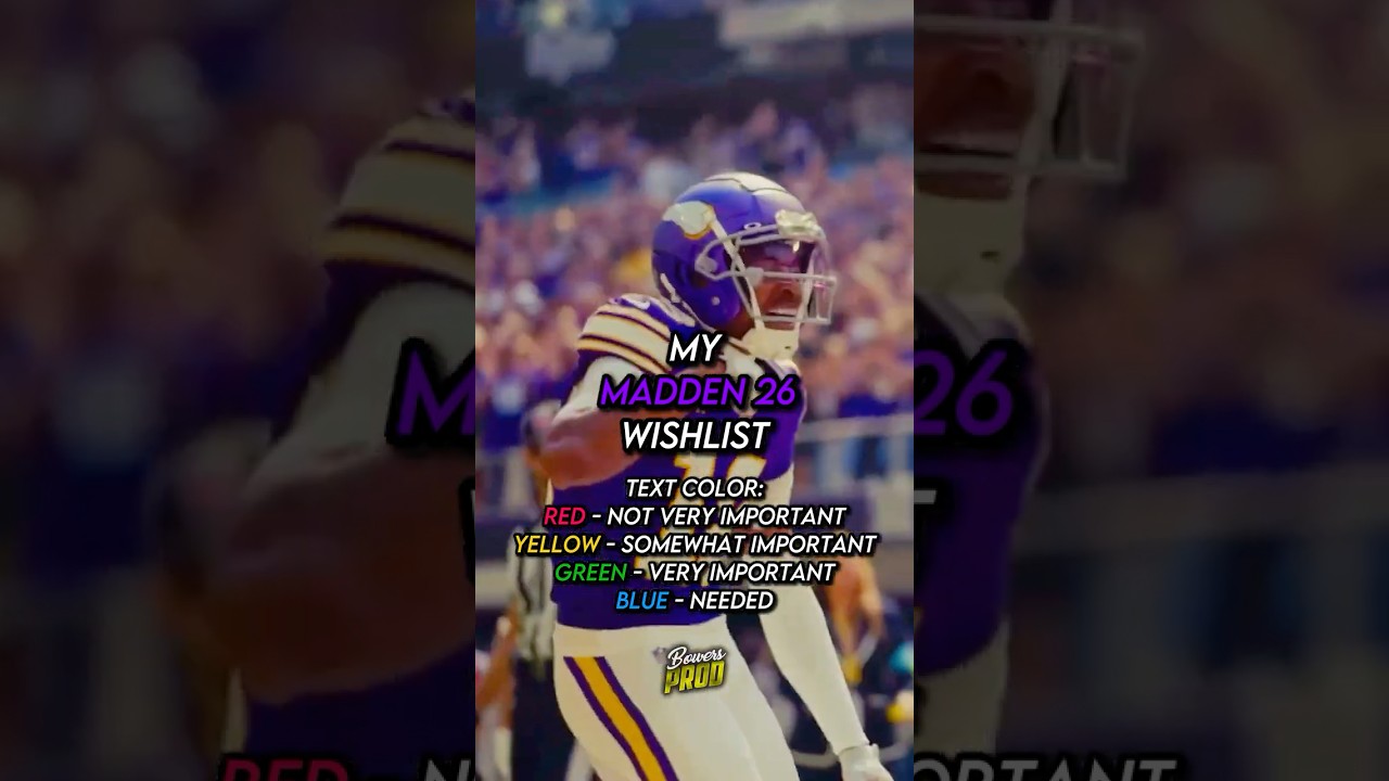 Madden 26 Wishlist #sports #shorts #football #edit #nfl #madden #madden26
