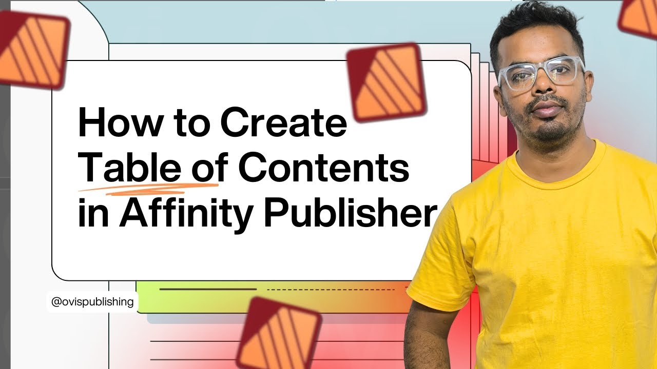 How to Create a Table of Contents in Affinity Publisher - Beginner Guide