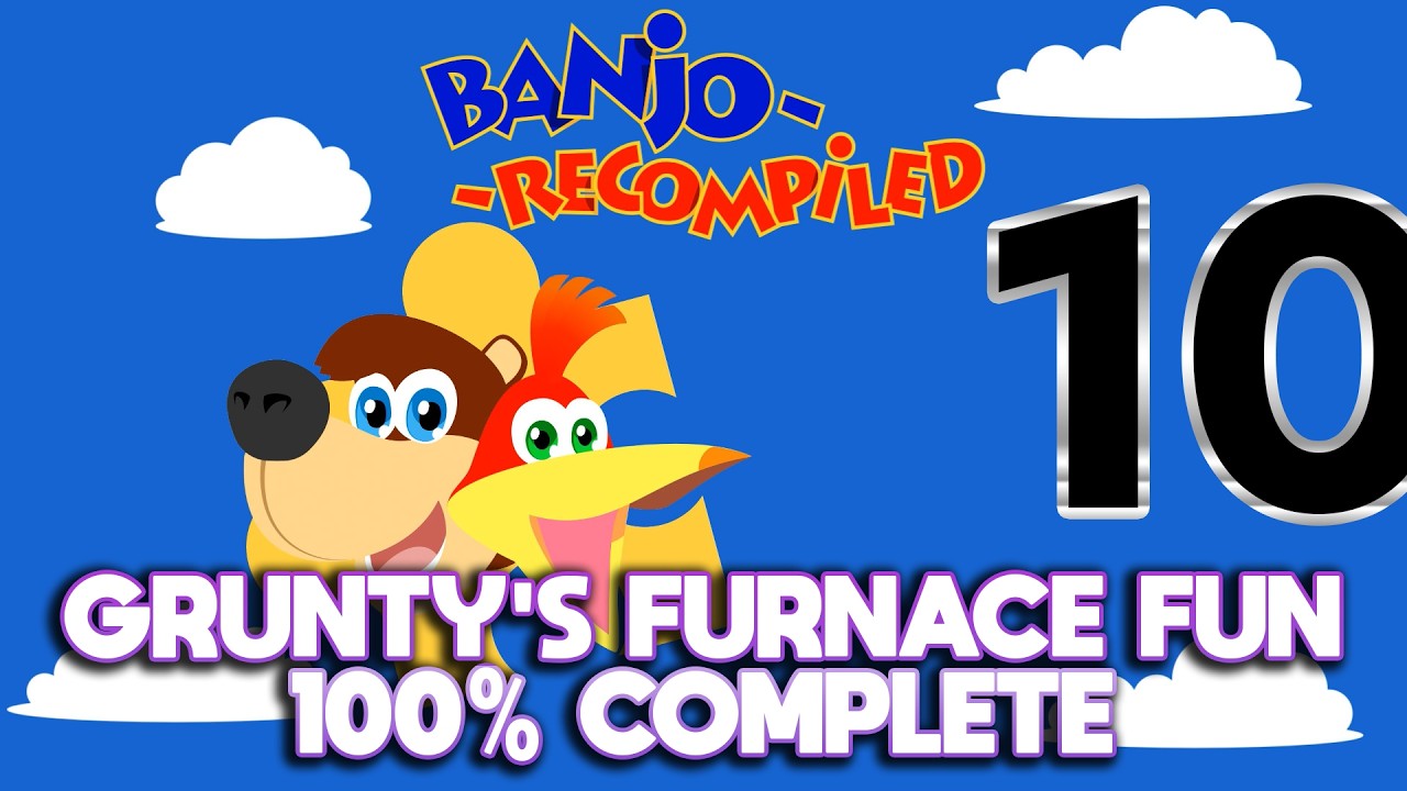 Banjo Kazooie (Recompiled) | Grunty's Furnace Fun | Guia 100% | Port Native PC