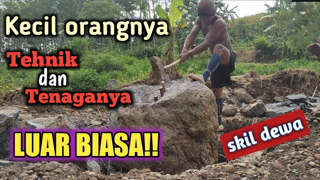 TEHNIK BELAH BATU PALING KERAS, DARI BETEL SAMPAI HANCUR | SKIL YANG TIDAK DI RAGUKAN