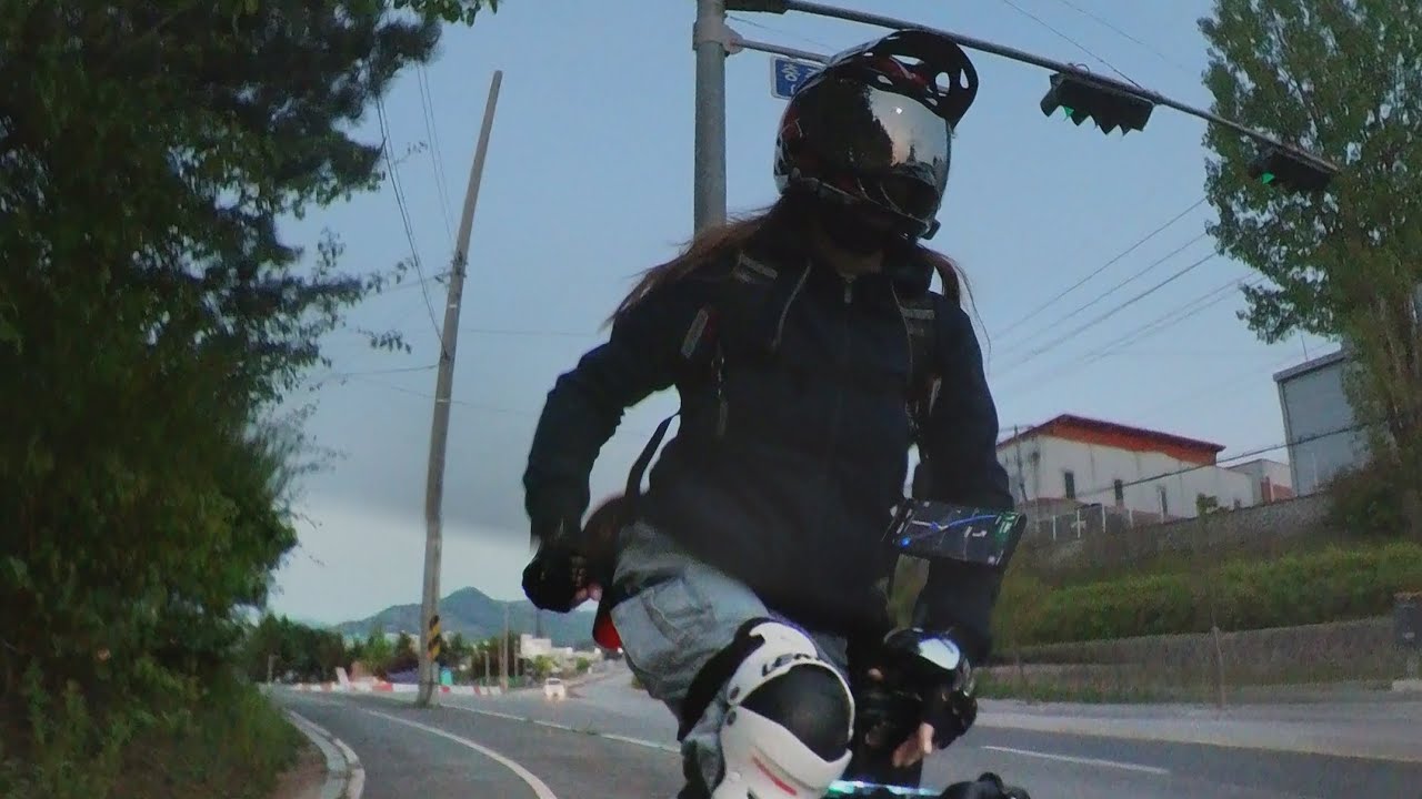 여성휠러 JUJU 국토종주 솔플가자!! =1일차=  #ShermanS #LeaperKim #Euc #instagram #Soloriding #셔먼s #전동외발휠 #국종 #독고다이