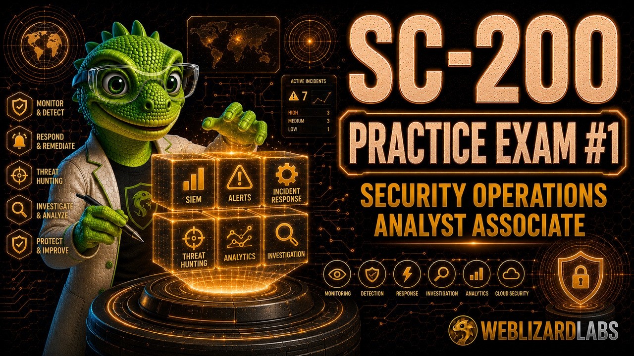 SC-200 Practice Exam: 60 Security Operations Analyst Associate questions