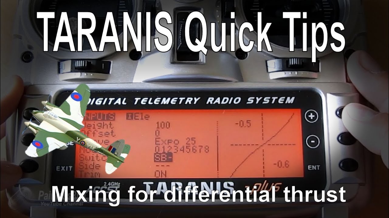 FrSky TARANIS Quick Tip - Setting up differential thrust on two/twin engine models