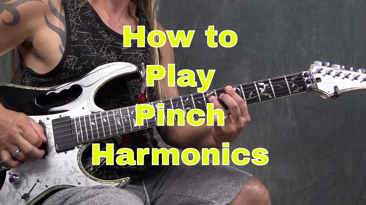 How to Play Pinch Harmonics on the Guitar - Steve Stine Guitar Lesson