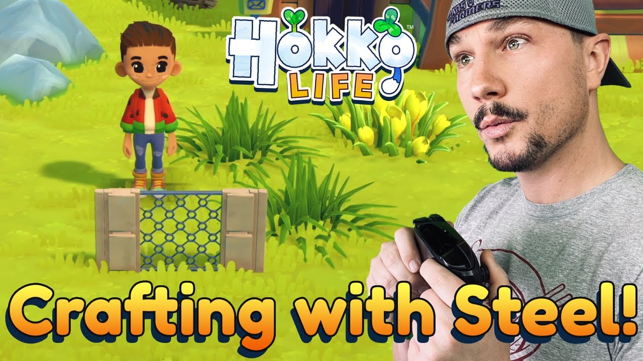 Crafting with Steel in Hokko Life