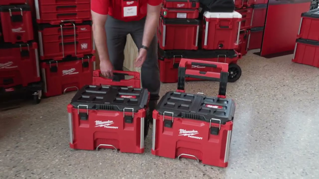 Milwaukee Packout Rolling Tool Box Low Profile Handle Intro