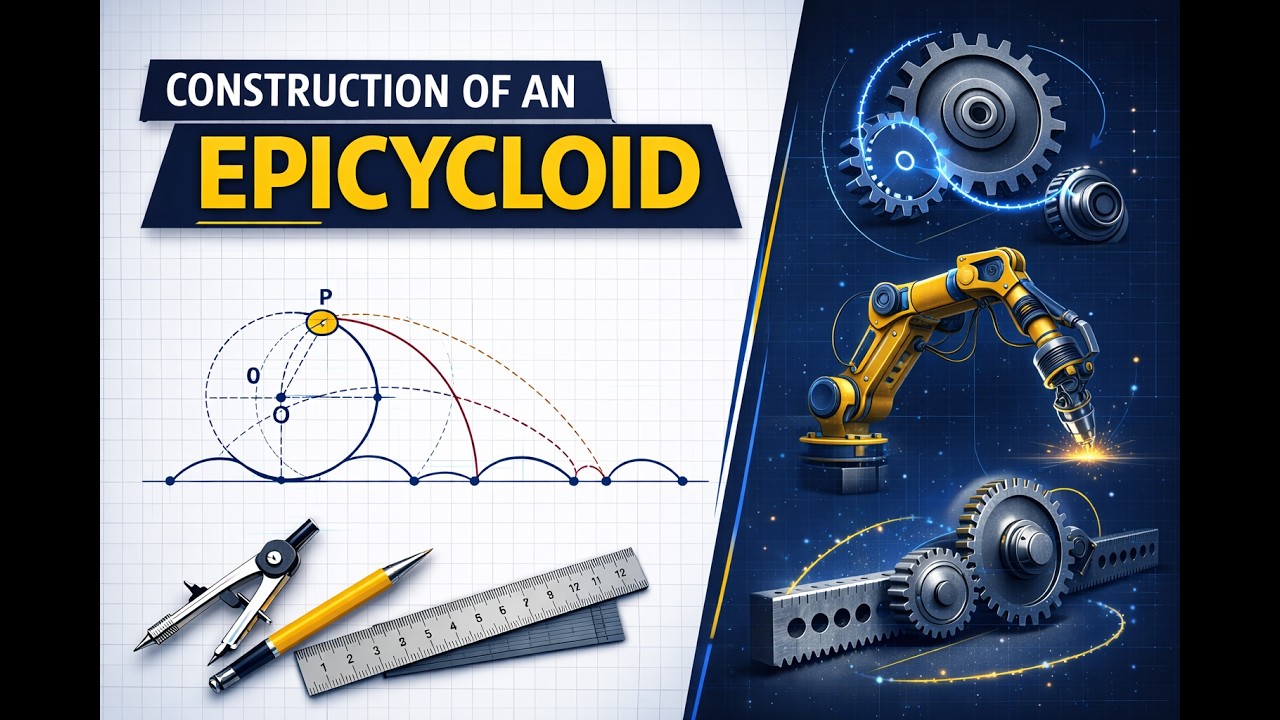 Epicycloid – 07 | Engineering Graphics Made Easy (CAD Method)