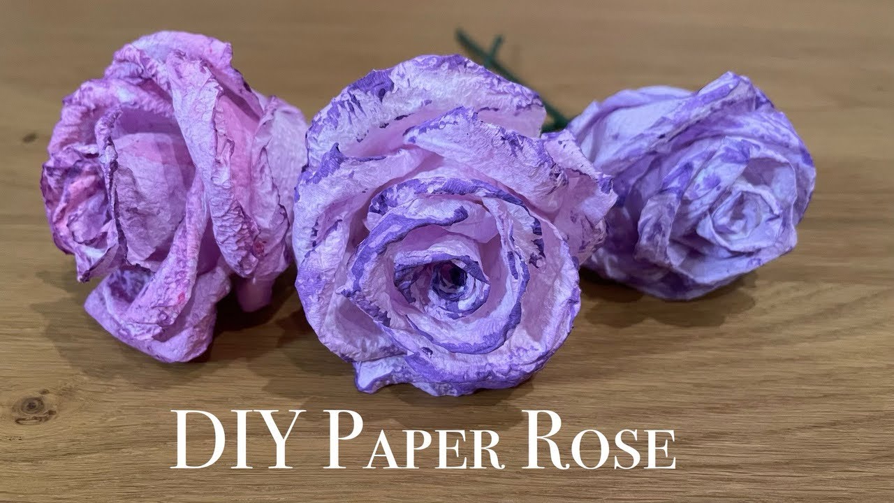 DIY Paper Rose 🌹 Handmade Floral Art