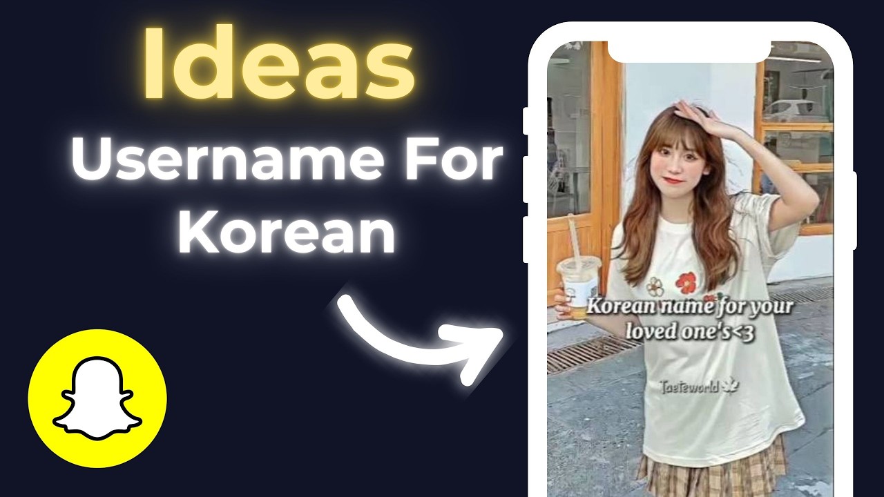 Snapchat Username Ideas Korean
