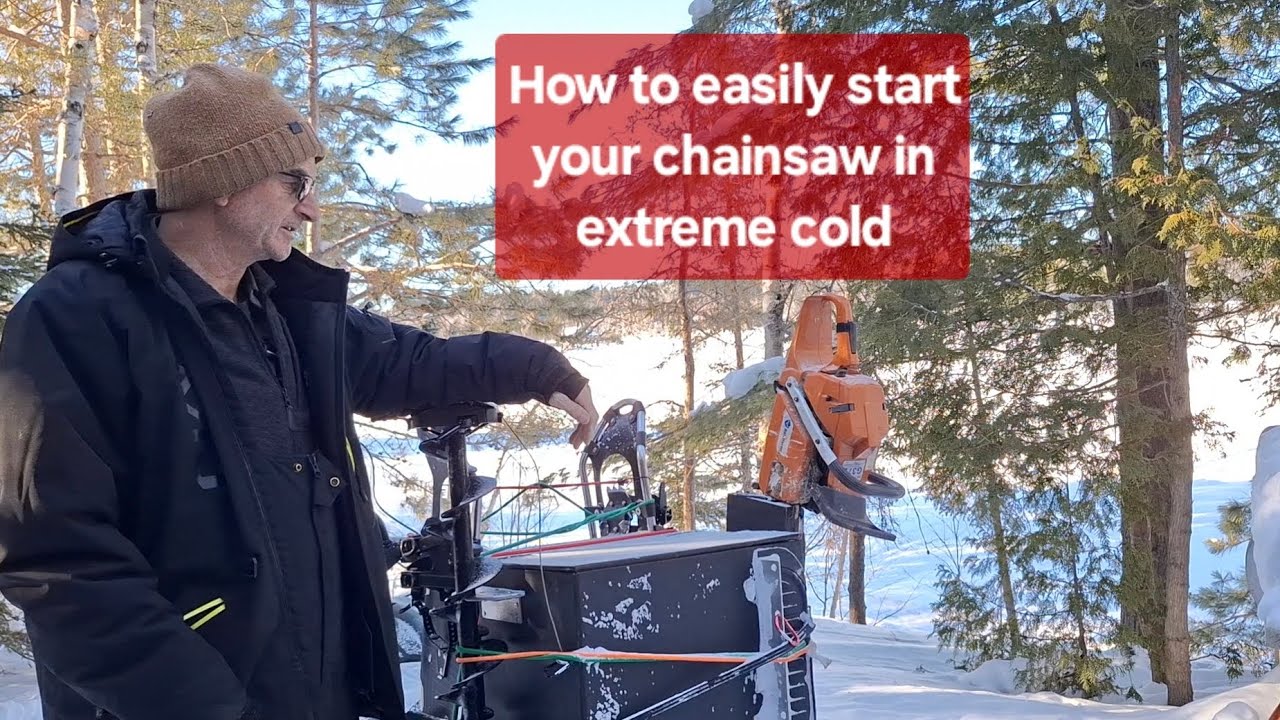 Starting a chainsaw in extreme cold - this tip makes it easy