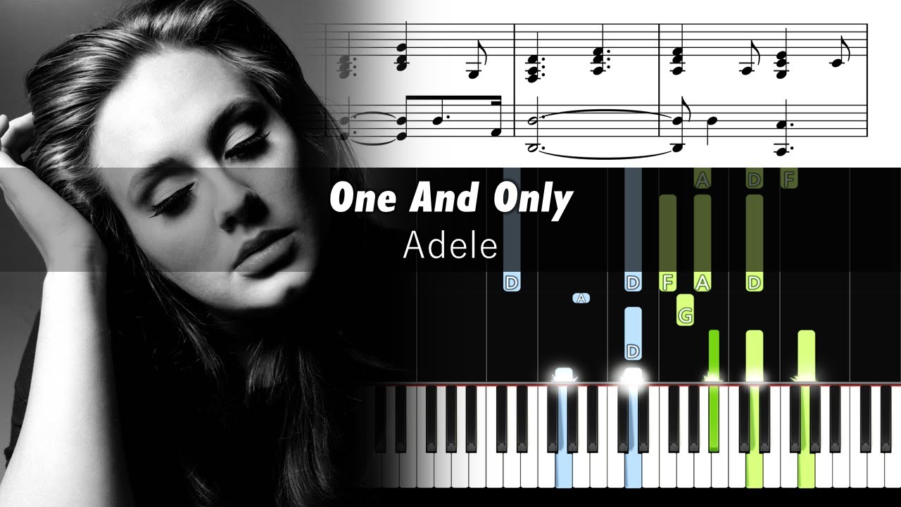 Adele - One And Only - Accurate Piano Tutorial with Sheet Music