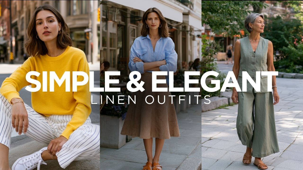 Простые и элегантные образы из льна для женщин старше 60 лет: 10 секретов безупречного стиля!