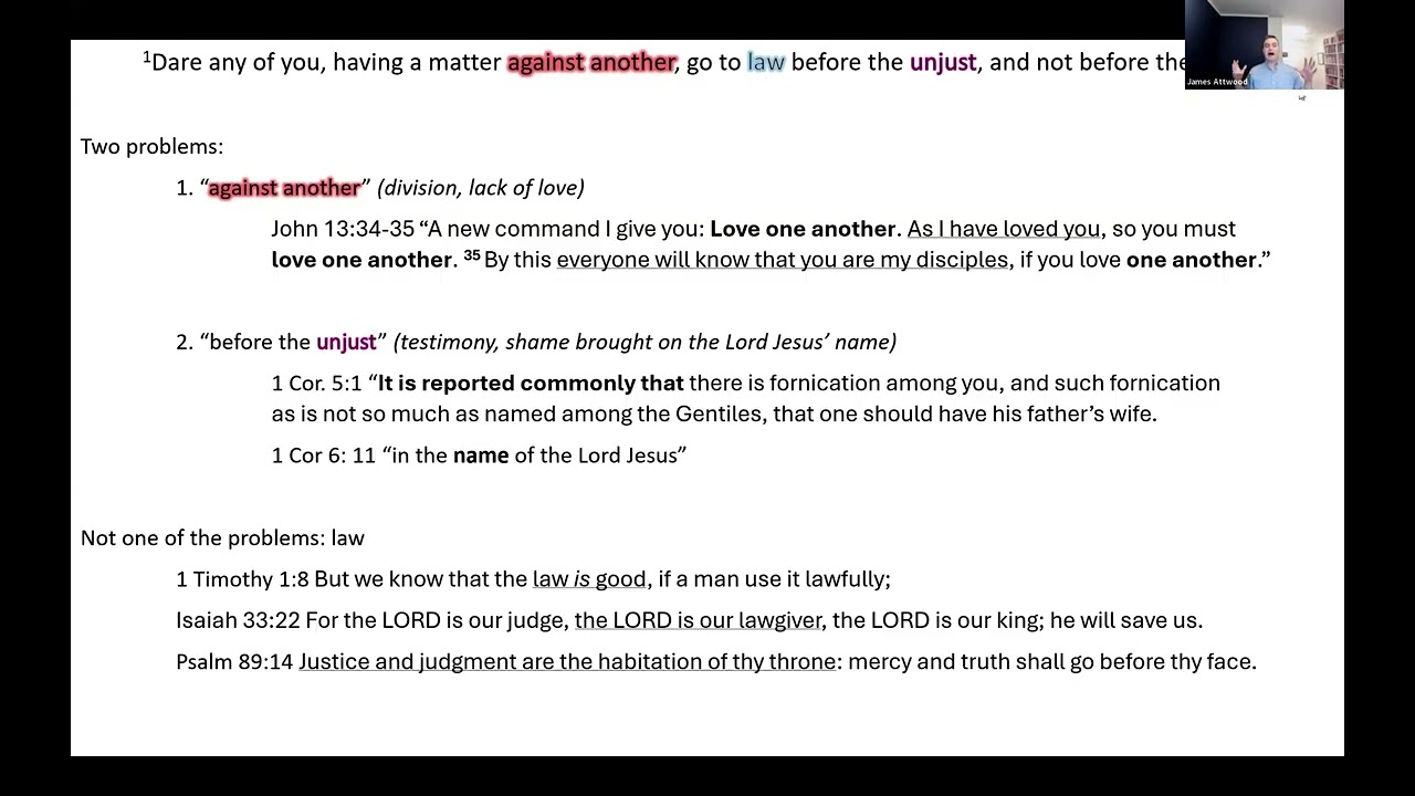 1 Corinthians 6 | James Attwood