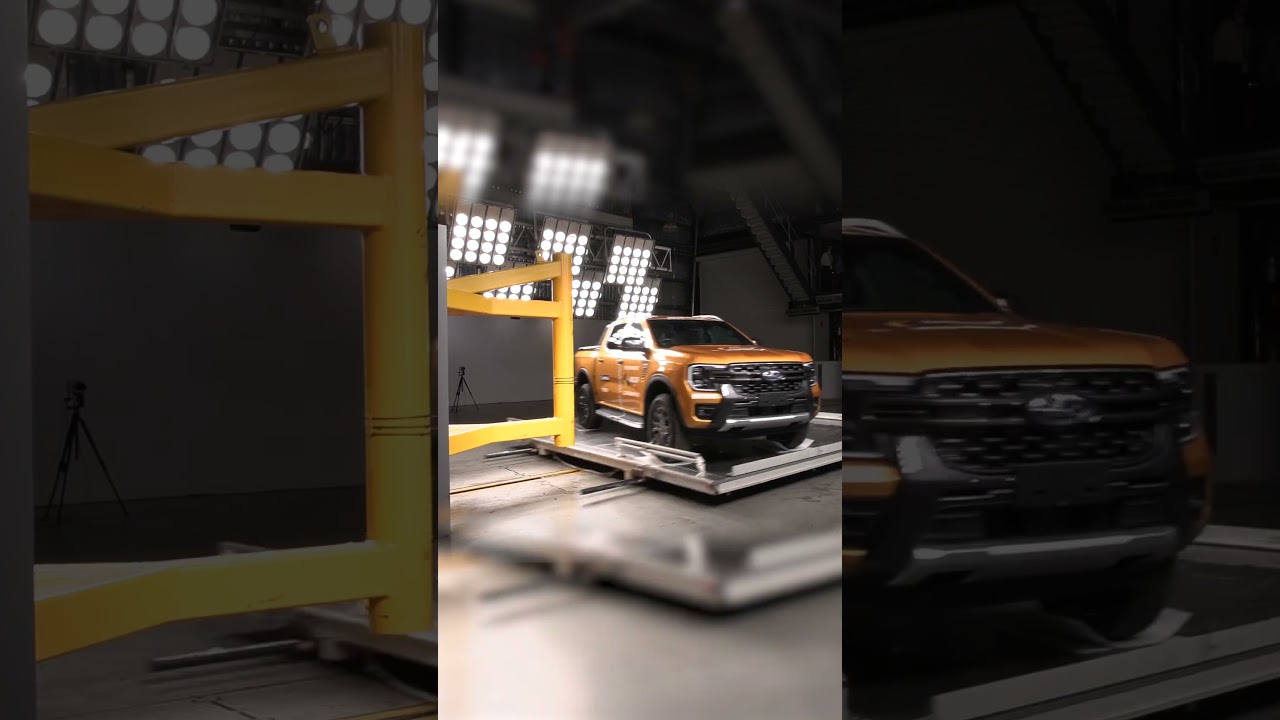 Ford Ranger REAL TIME CRASH TESTS  #ancapsafety