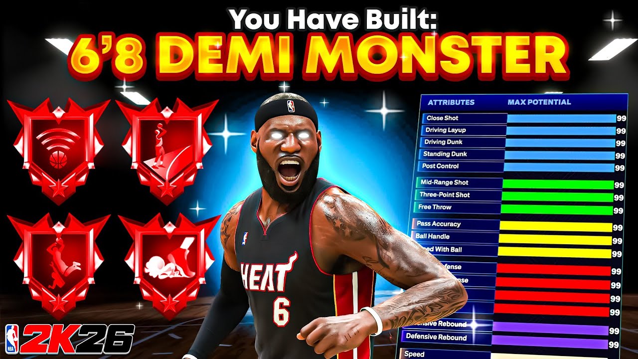 #1 NEW BEST ALL AROUND BUILD is GAMEBREAKING in NBA 2K26🔥BEST BUILD 2K26