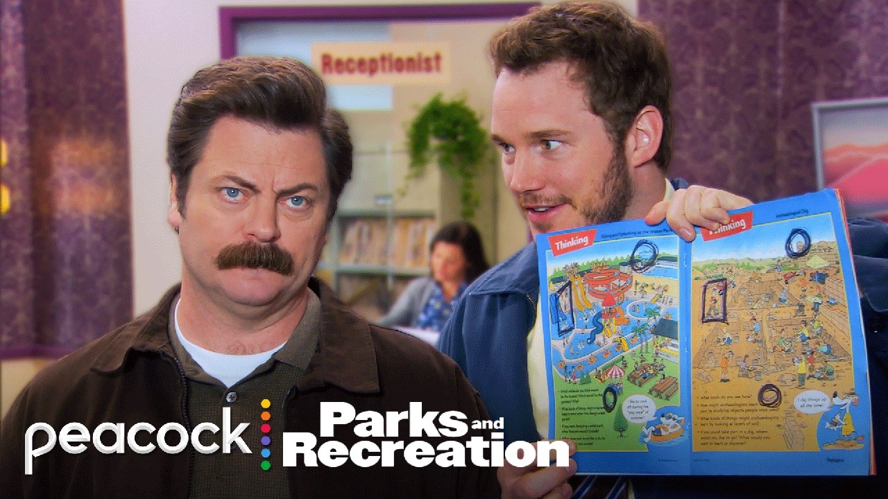 Ron being like Andy's Uncle/Lacrosse coach for 20 minutes straight
