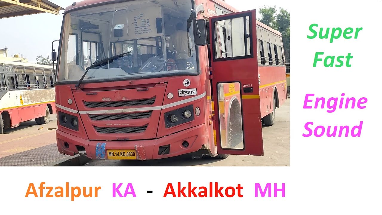 Afzalpur to Akkalkot Non-Stop MSRTC Bus Journey