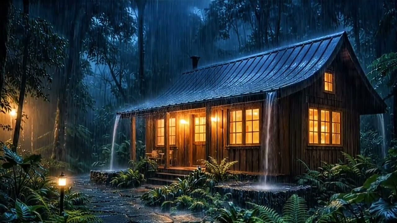Rain Sounds for Sleeping | Calm Night Rain 2 Hours