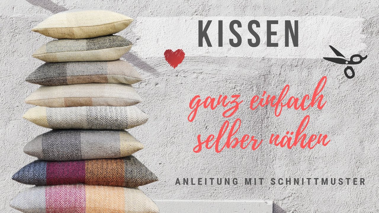 Kissenbezug nähen mit Reißverschluss - Schritt für Schritt Anleitung