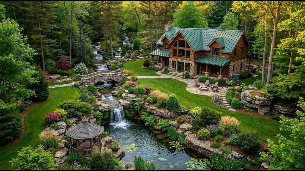 Inside a Fairytale Countryside Cottage with Waterfalls | Ultimate Dream Home Tour