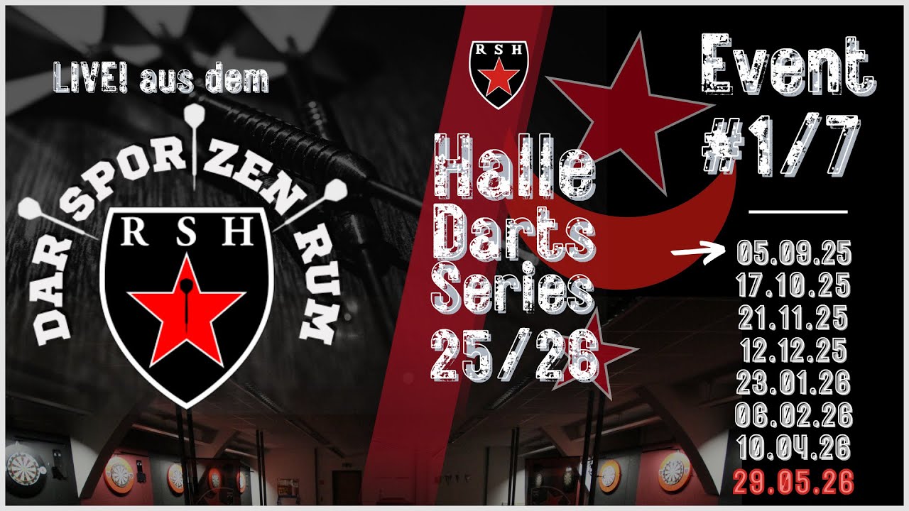 🎯 Halle Darts Series 2025/26 - Event #1/7 🎯
