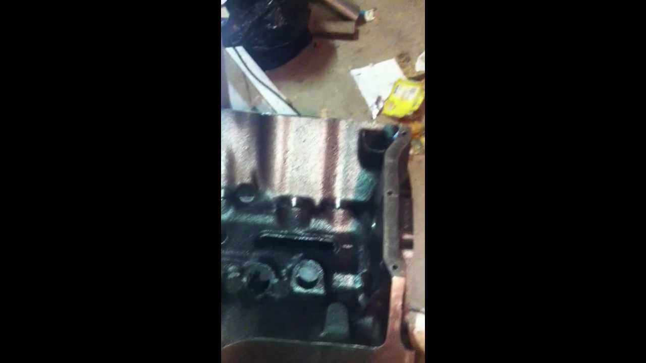 Lifter bore grooving by hand.