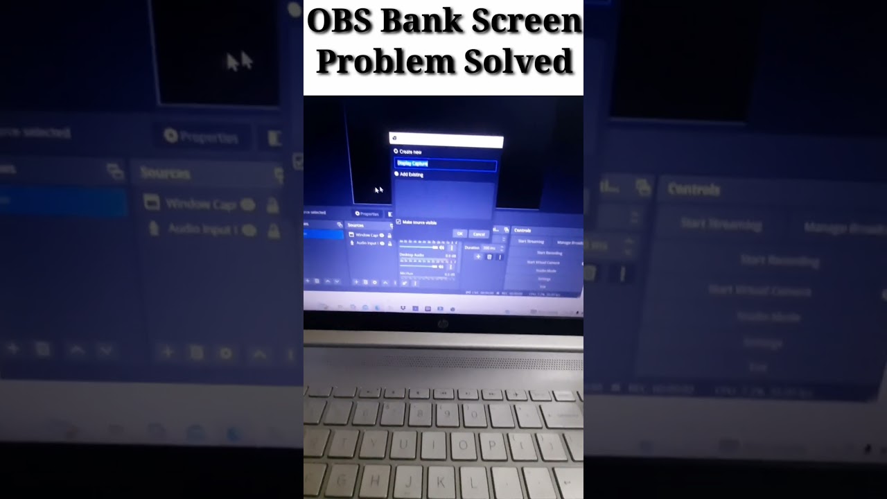 OBS studio blank screen problem solved #obs #rctigyan #obsstudio