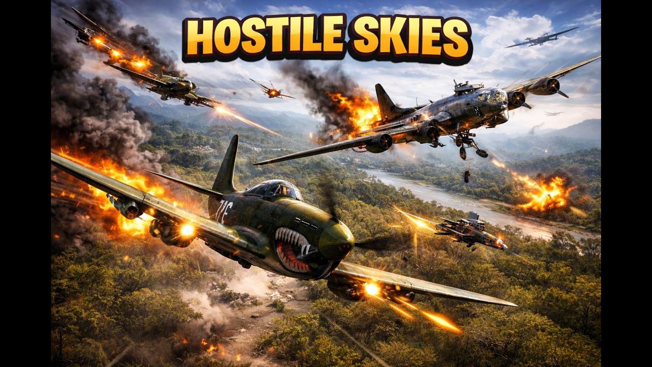 Playing hostile skies (first video)