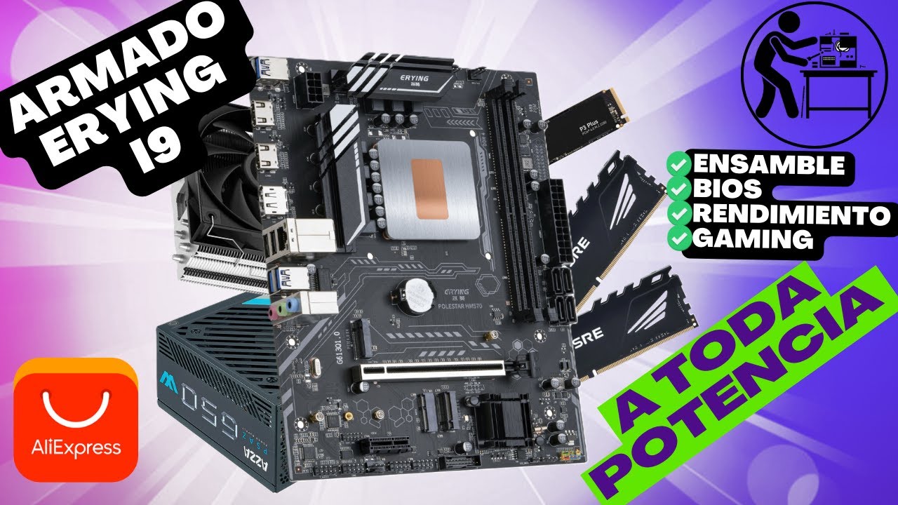 Armado PC Gaming ERYING Intel I9 de Aliexpress 8 Núcleos, 16 Hilos a 4.7 GHZ (2026)