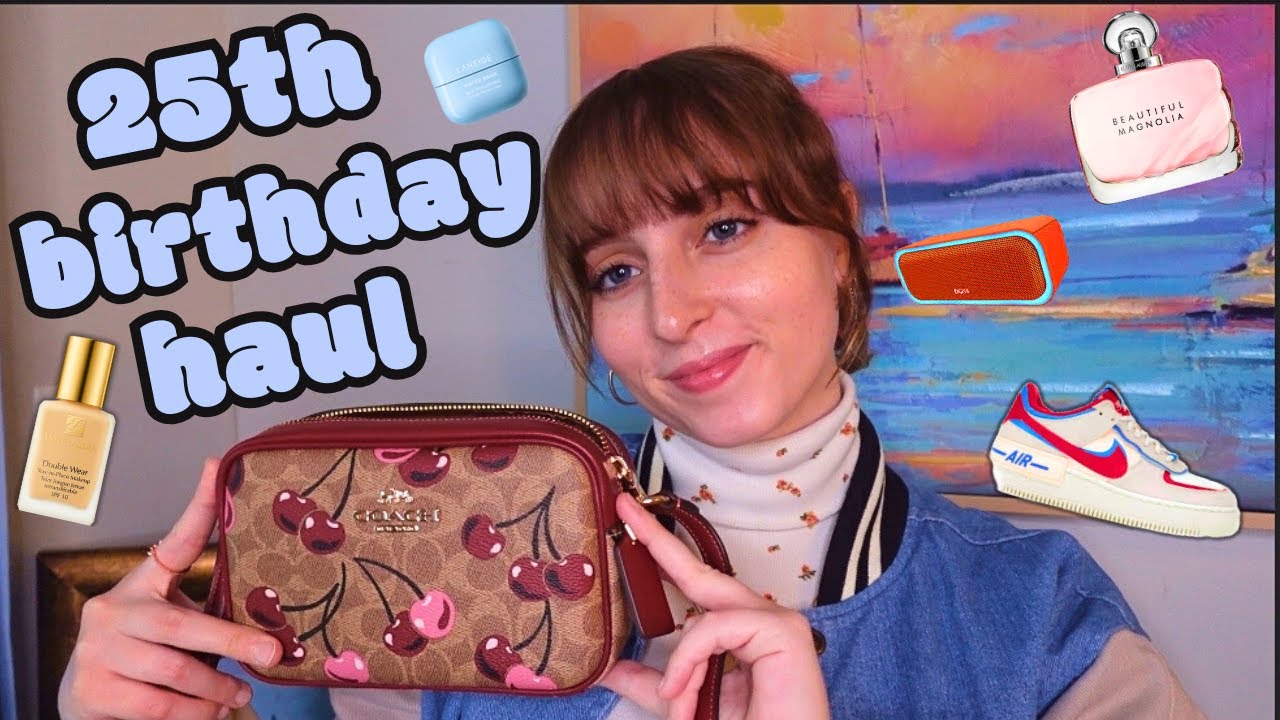 my 25th birthday haul! (nike, coach, estee lauder, laneige)