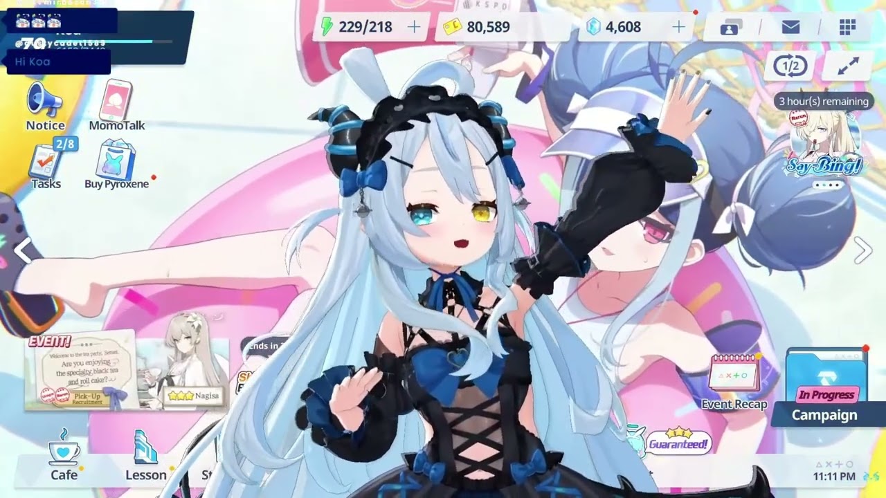 She loves Blue Archive ( Akugaki Koa ) #akugakikoa #vtuber #bluearchive
