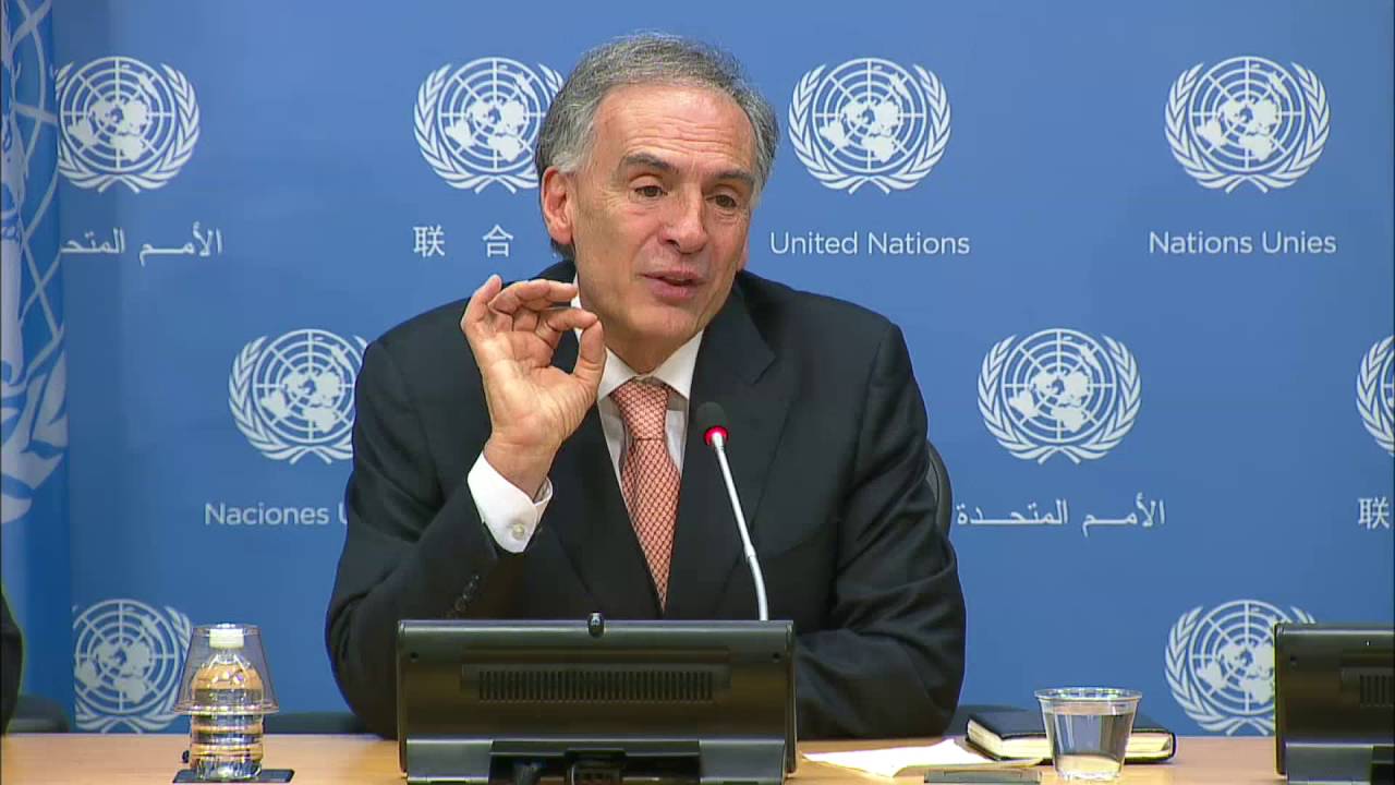 JeanArnault, UN HQ Noon Briefing Guest, 19 October