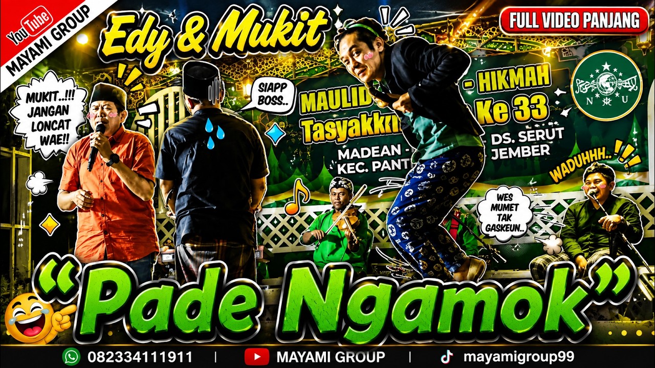 Edy Basran vs Mukit - MT Alhikmah - Badean wetan Serut Panti - Gambus MAYAMI GROUP Jember