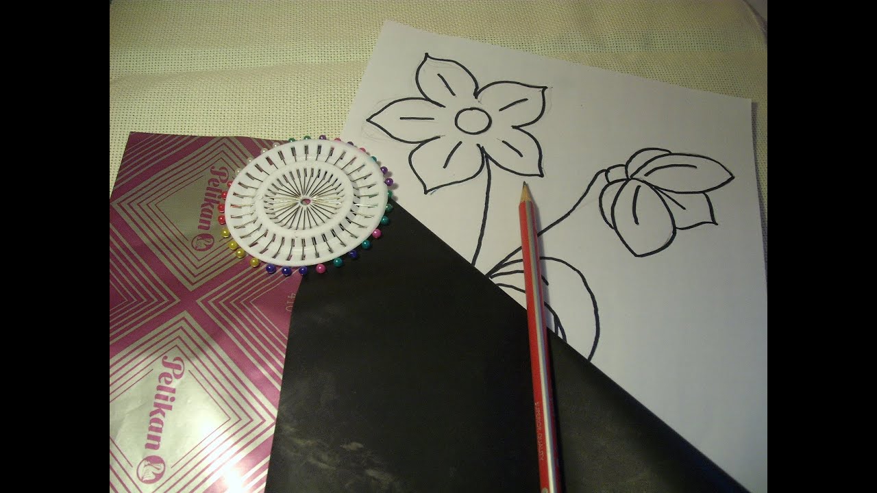 Course of basic embroidery 3: How to draw patterns to embroider