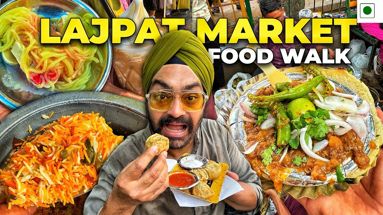Lajpat Nagar Central Market Food Walk | Delhi’s Must-Try Street Eats!