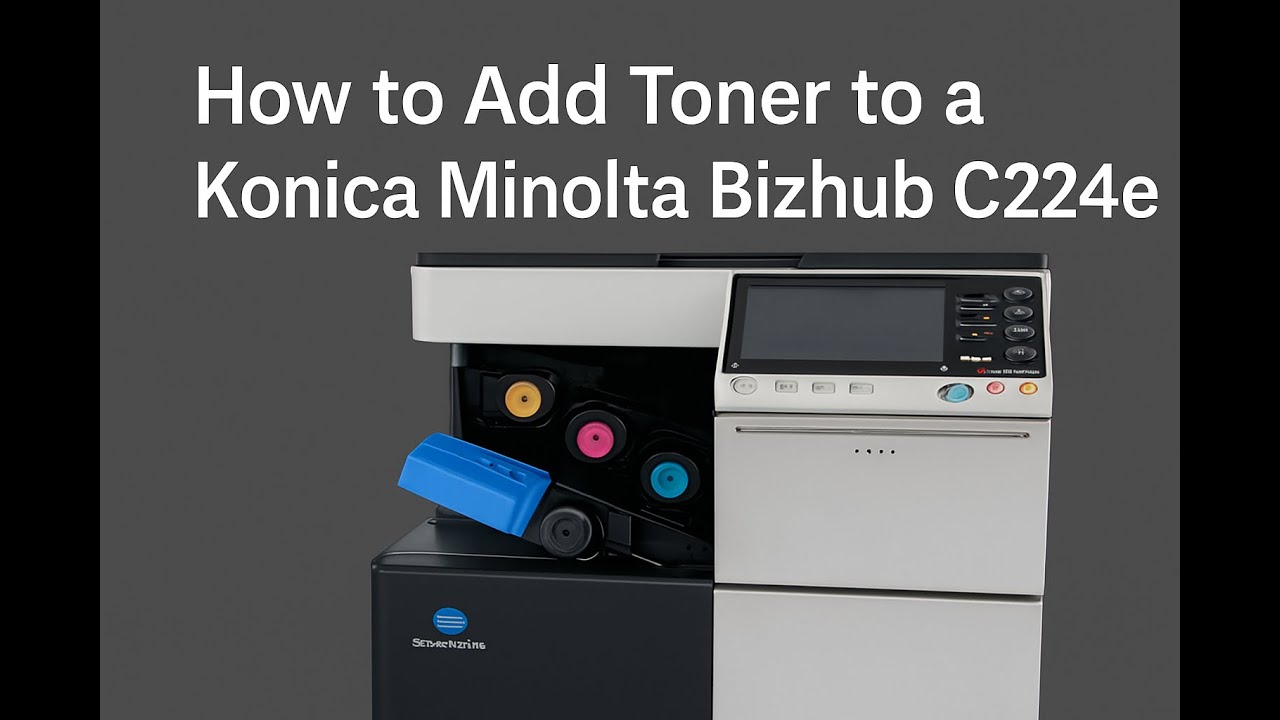 How to add toner to a Konica Minolta Bizhub C224e,