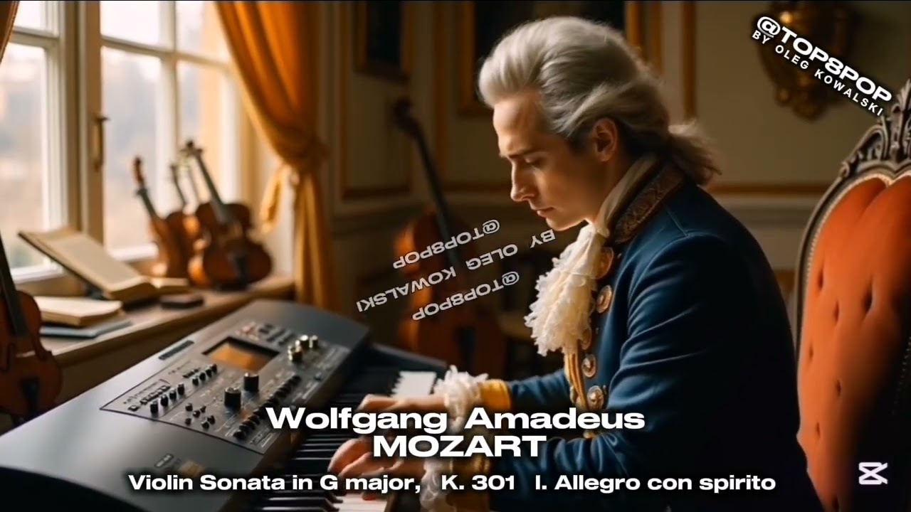 MOZART — Violin Sonata in G major,   K. 301   I. Allegro con spirito 