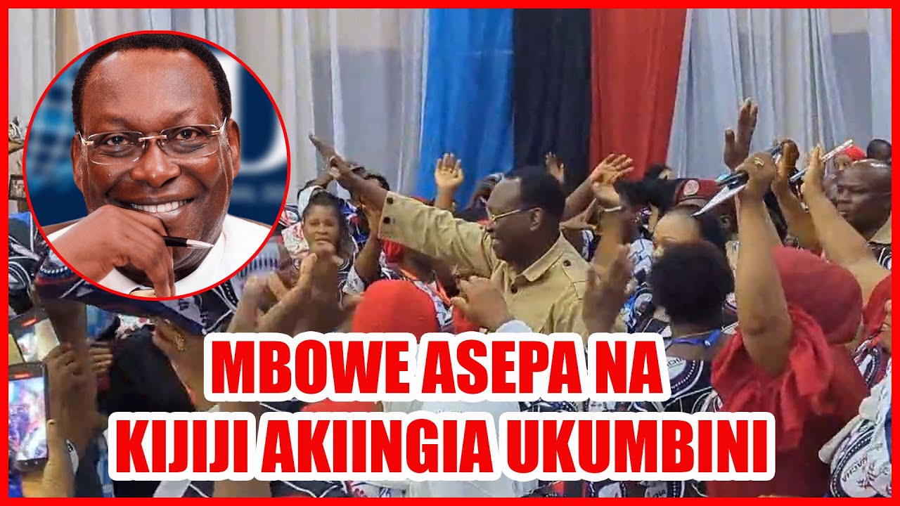 TAZAMA BALAA HILI  LA MBOWE ASEPA NA KIJIJI AKIINGIA UKUMBINI