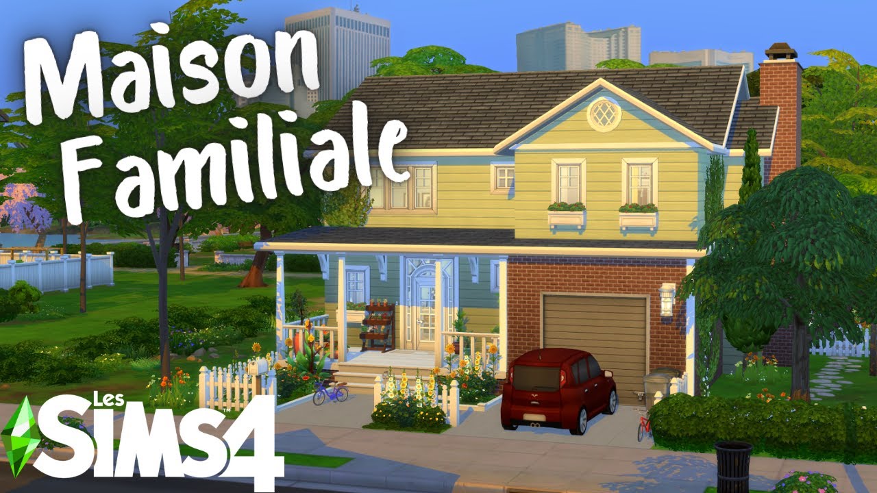 Maison familiale pour les Davis ! 🏡👨&zwj;👩&zwj;👧&zwj;👦 || Construction Sims 4