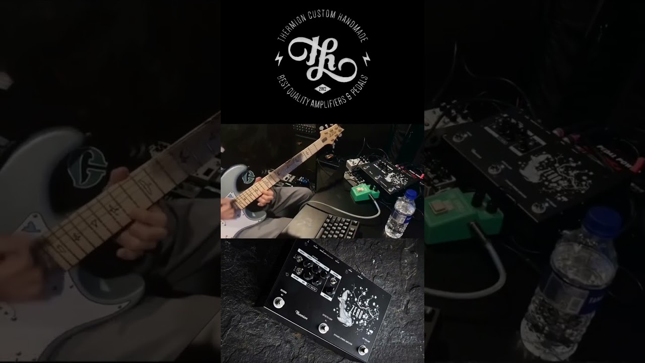 Zero stereo floor amp taking with multiple pedals // Ampli stereo Zero con m&uacute;ltiples pedales
