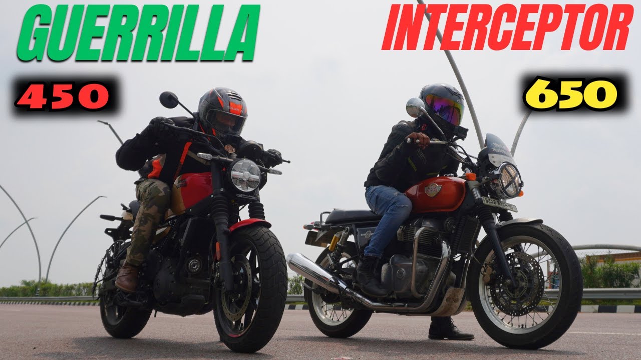 Guerrilla 450 vs Interceptor 650 Drag Race 🔥