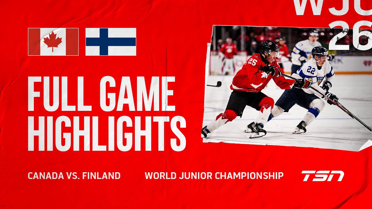 Canada vs. Finland FULL GAME HIGHLIGHTS | 2026 World Junior Championship