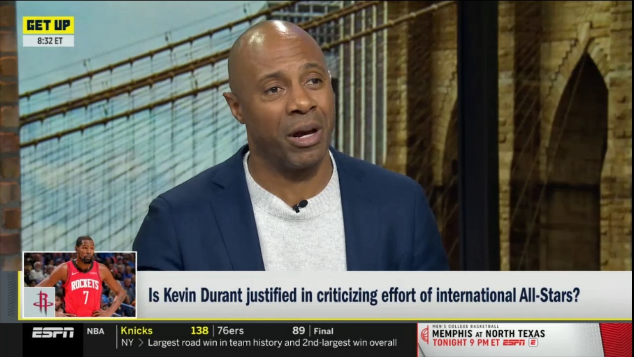 GET UP | Jay Williams claims K. Durant is justified in criticizing effort of international all-stars