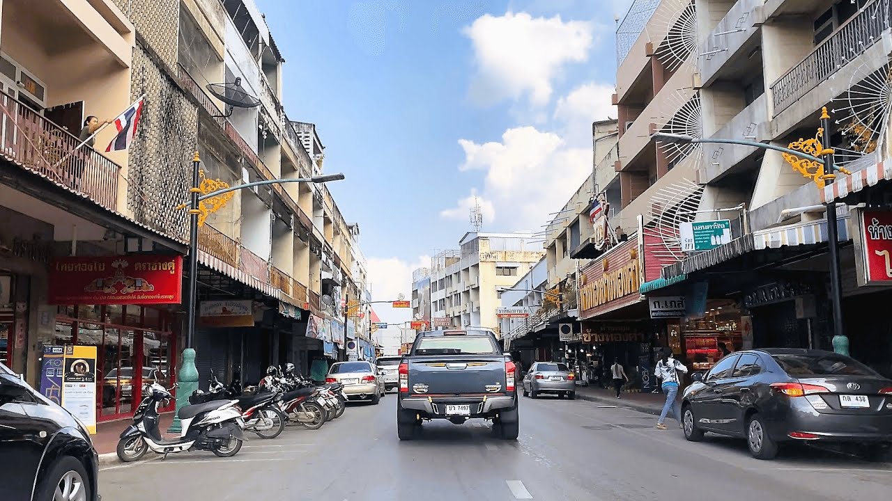 【Driving view - Thailand】the street view of Lampang   (4k,60fps)  #99
