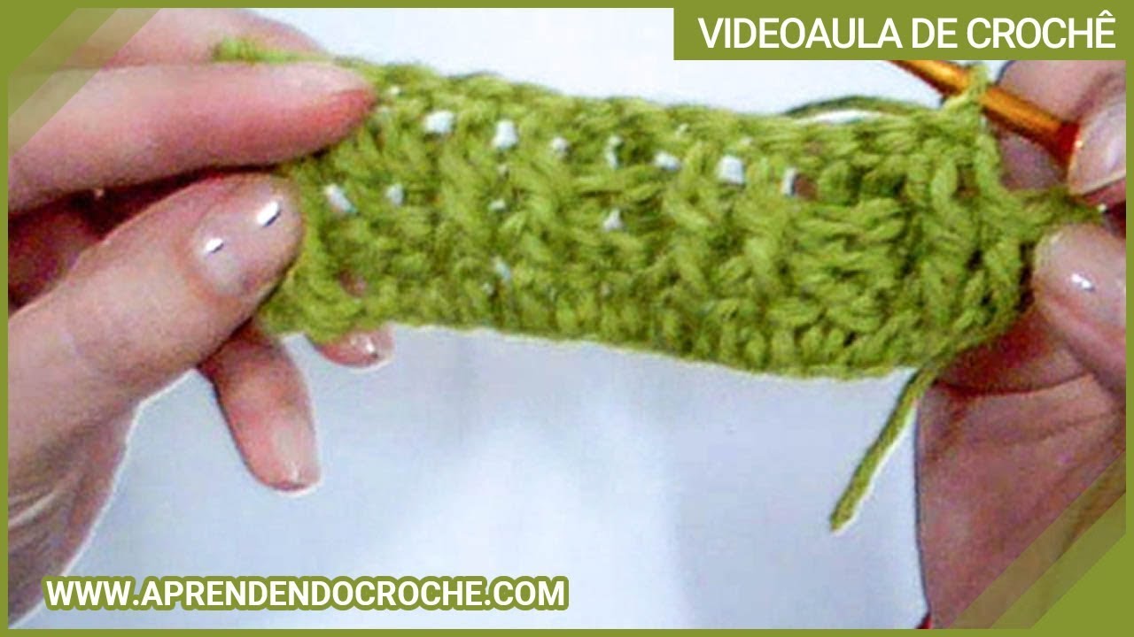 Ponto Barra 2x2 no Croche - Tipo de Pontos no Croch&ecirc;