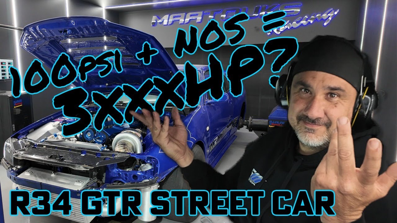We make INSANE POWER on the Dyno with our R34 GTR!